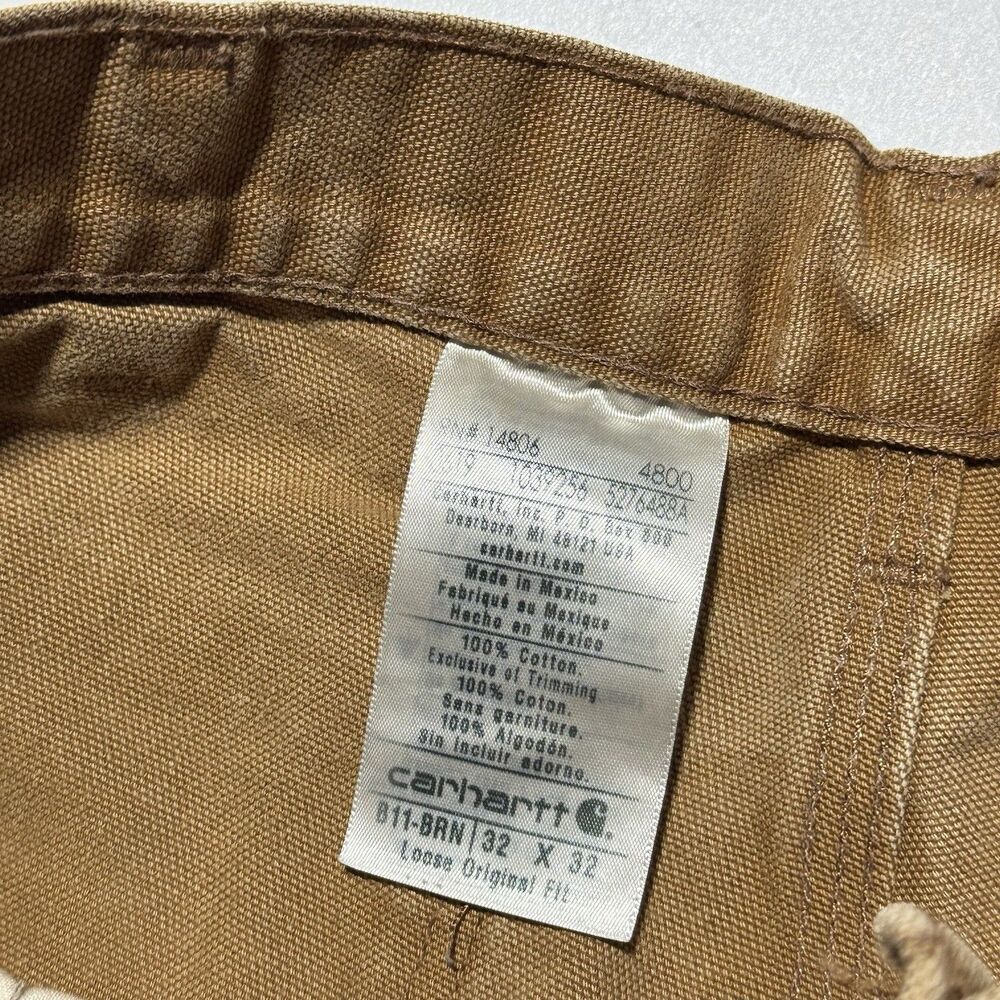 Lot of 3 Carhartt Pants Men's 32x32 Loose Original Fit Carpenter Canvas Work - Picture 12 of 16